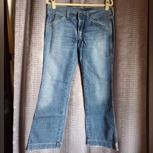 Diesel Nadar Vintage Low-Rise Flare Jeans Light Wash Size 32